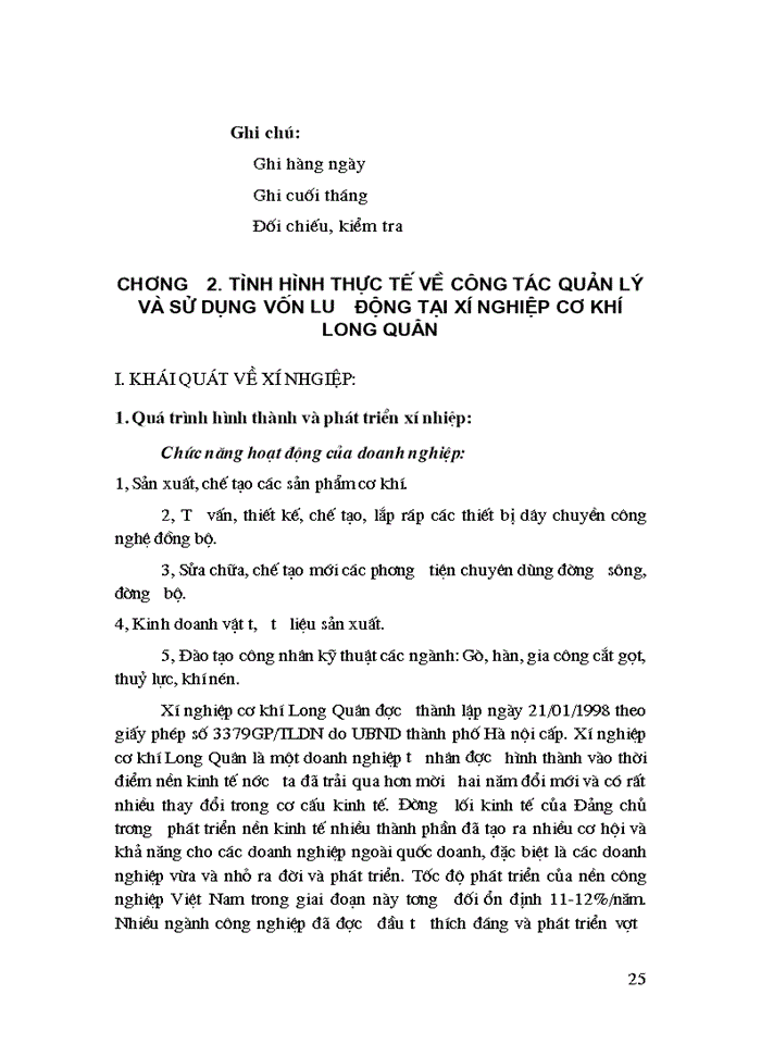 image for page Quản lý vốn lưu động trong kinh doanh của xí nghiệp cơ khí Long Quân và các biện pháp nhằm nâng cao hiệu quả sử dụng vốn lưu động của xí nghiệp