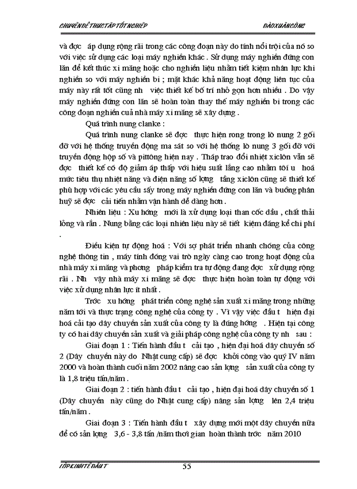 image for page Đầu tư nâng cao chất lượng sản phẩm và khả năng cạnh tranh của Công ty xi măng Bỉm Sơn