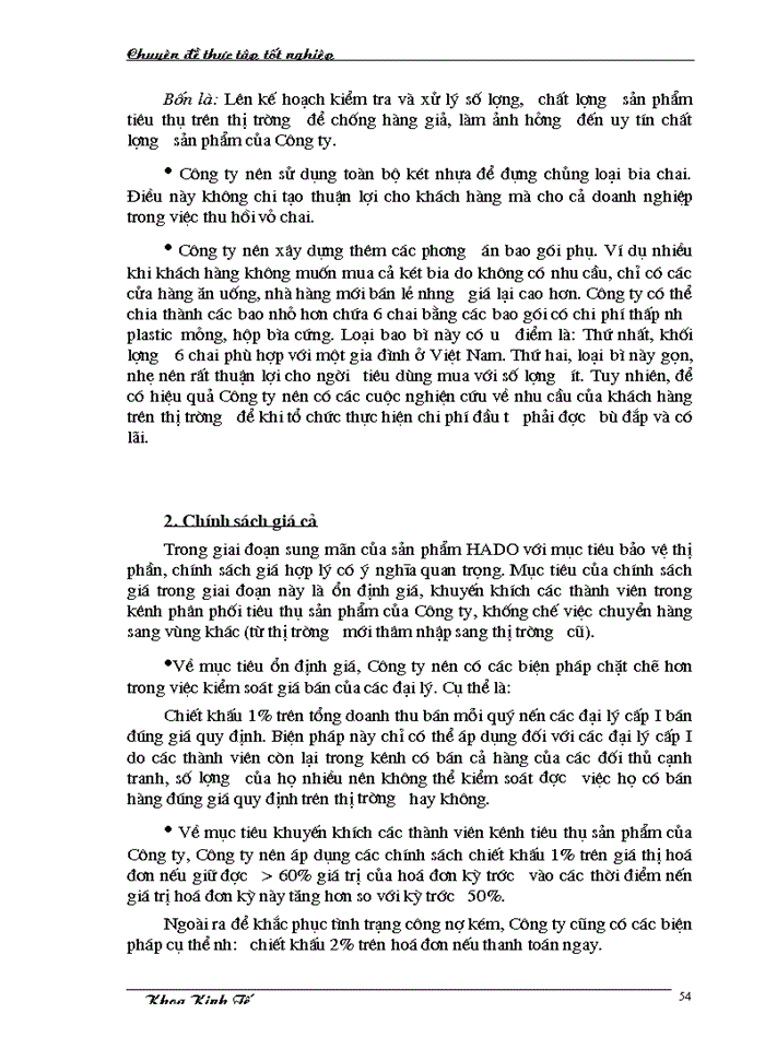 image for page Một vài giải pháp nhằm đẩy mạnh việc ứng dụng Marketing  vào hoạt động phát triển thị trường tiêu thụ sản phẩm HADO của Công ty Liên Hợp Thực Phẩm Hà Tây