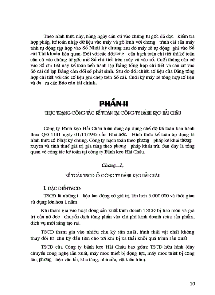 image for page Tổng hợp về công tác kế toán tại Công ty bánh kẹo Hải Châu