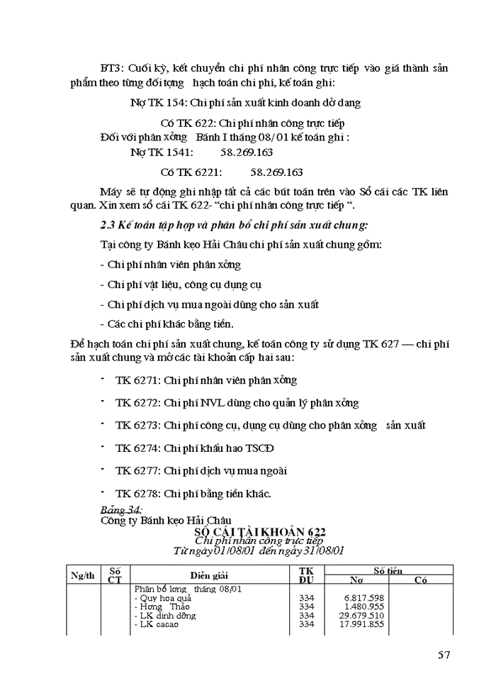 image for page Tổng hợp về công tác kế toán tại Công ty bánh kẹo Hải Châu