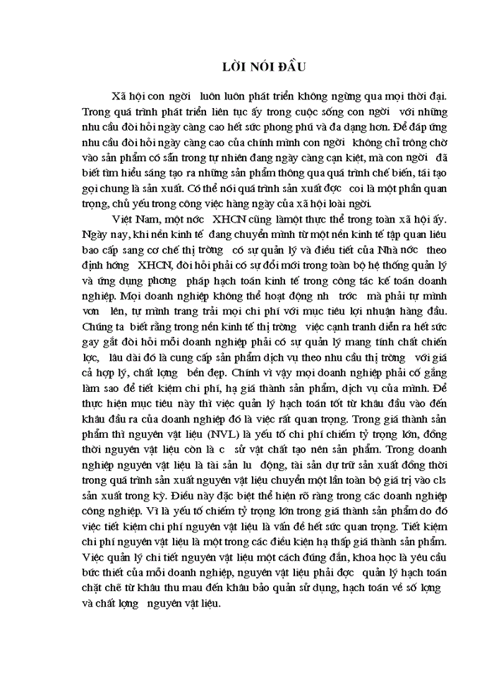 image for page Hoàn thiện công tác kế toàn nguyên vật liệu tại Công ty cổ phần Hà Bắc
