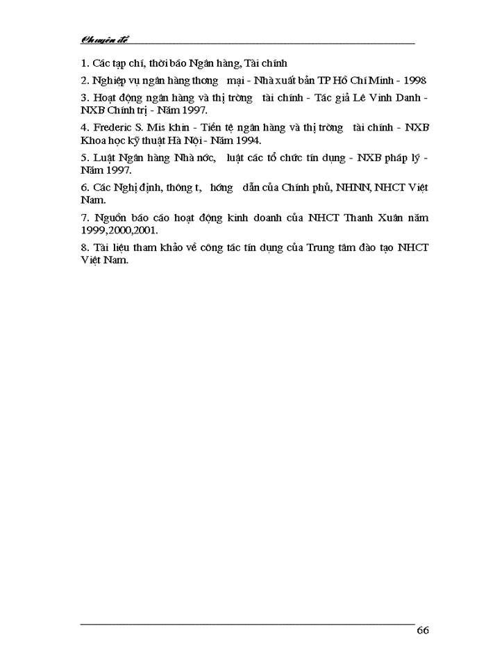 image for page Một số giải pháp hạn chế rủi ro tín dụng tại Ngân hàng công thương Thanh Xuân