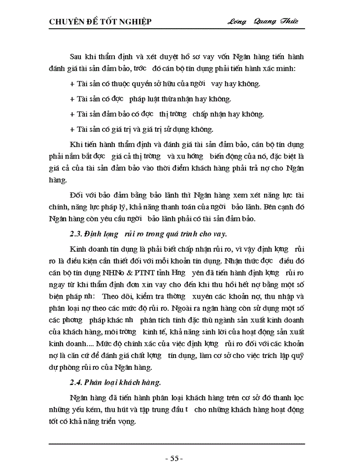 image for page Giải pháp nâng cao chất lượng tín dụng tại Ngân hàng nông nghiệp và phát triển nông thôn tỉnh Hưng Yên