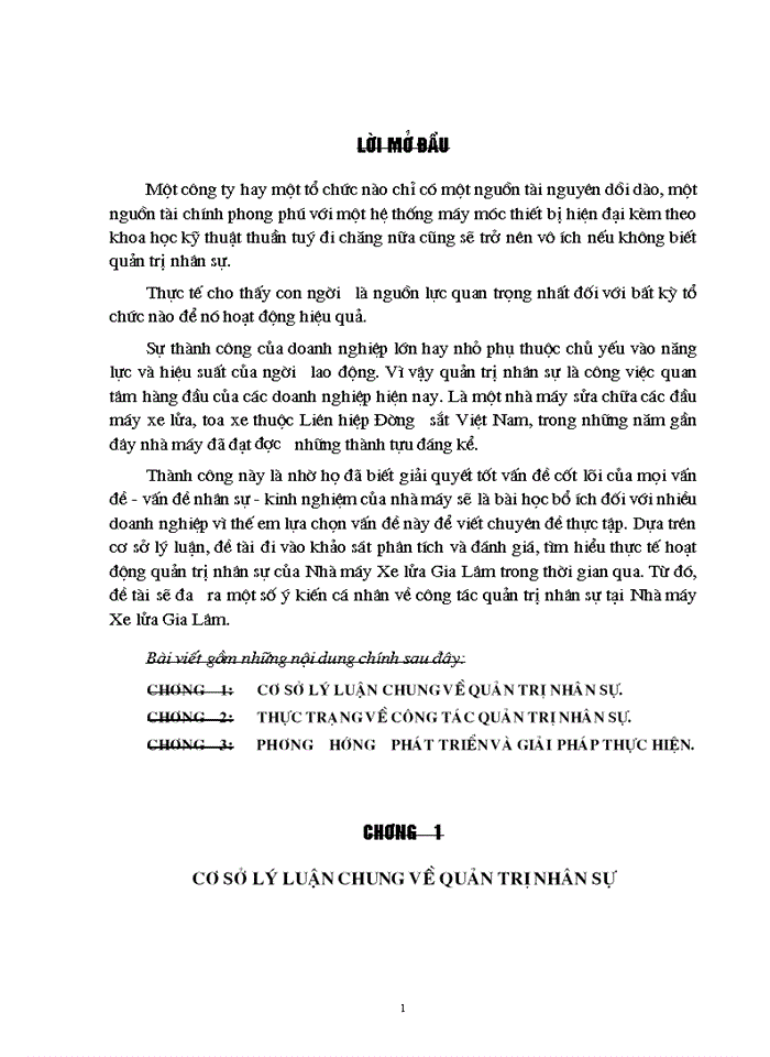 image for page Phân tích và đánh giá, tìm hiểu thực tế hoạt động quản trị nhân sự của Nhà máy Xe lửa Gia Lâm