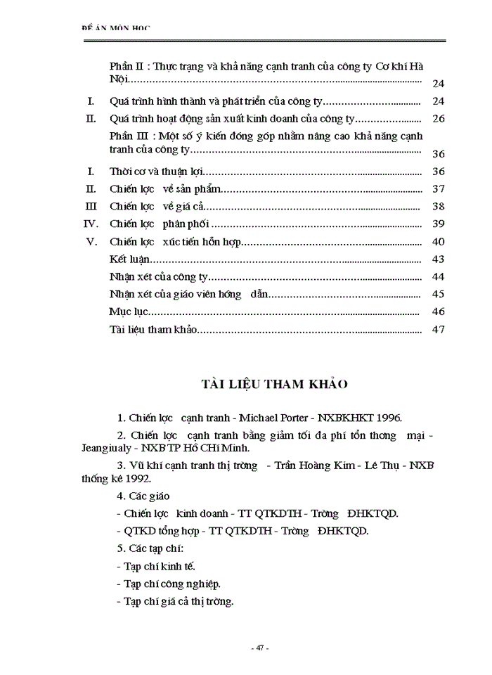 image for page Một số ý kiến nhằm nâng cao sức cạnh tranh của Công ty Cơ Khí Hà Nội