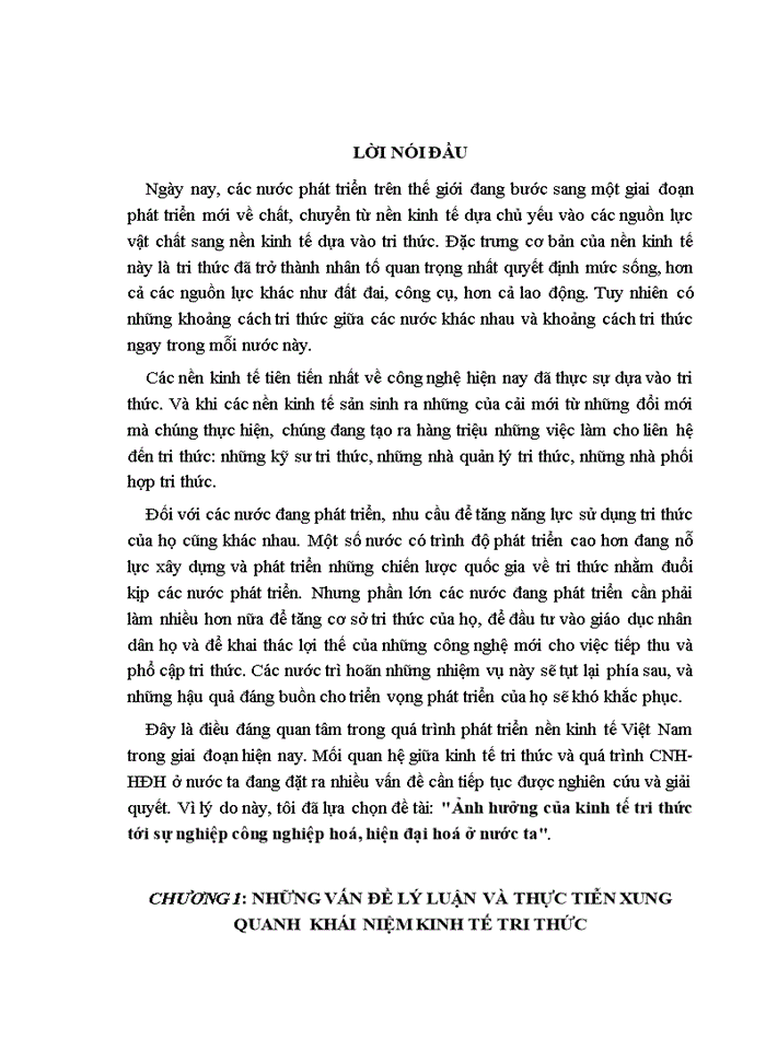 image for page Ảnh hưởng của kinh tế tri thức tới sự nghiệp công nghiệp hoá, hiện đại hoá ở nước ta