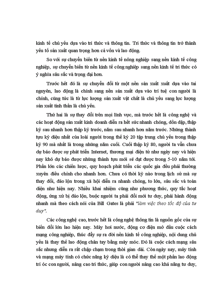 image for page Ảnh hưởng của kinh tế tri thức tới sự nghiệp công nghiệp hoá, hiện đại hoá ở nước ta