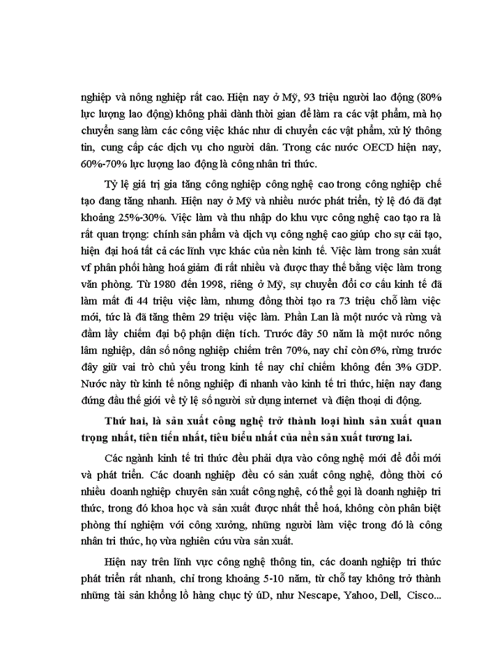 image for page Ảnh hưởng của kinh tế tri thức tới sự nghiệp công nghiệp hoá, hiện đại hoá ở nước ta