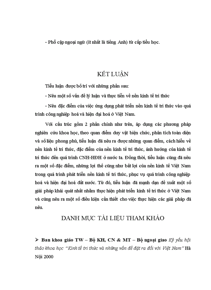 image for page Ảnh hưởng của kinh tế tri thức tới sự nghiệp công nghiệp hoá, hiện đại hoá ở nước ta