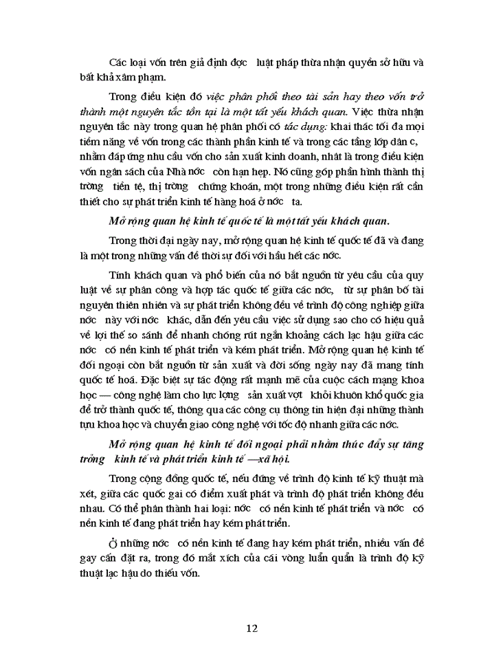 image for page Mở rộng quan hệ kinh tế đối ngoại phải nhằm thúc đẩy sự tăng trưởng kinh tế và phát triển kinh tế – xã hội.