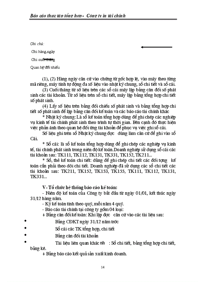 image for page Báo cáo thực tập tổng hợp -  Công ty in tài chính