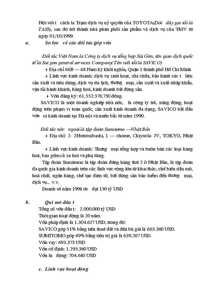 image for page Một vài giải pháp nhằm mở rộng thị trường tiêu thụ xe ô tô ở công ty liên doanh TOYOTA Giải phóng