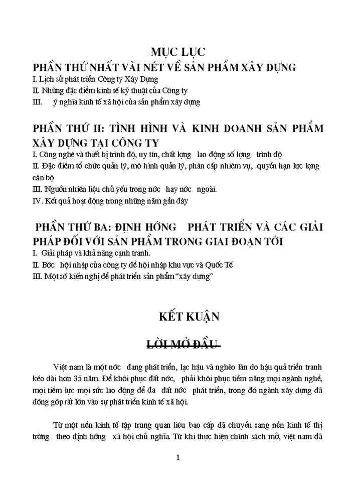 image for page Định hướng phát triển và các giải pháp đối với sản phẩm “xây dựng” của công ty trong giai đoạn tới.