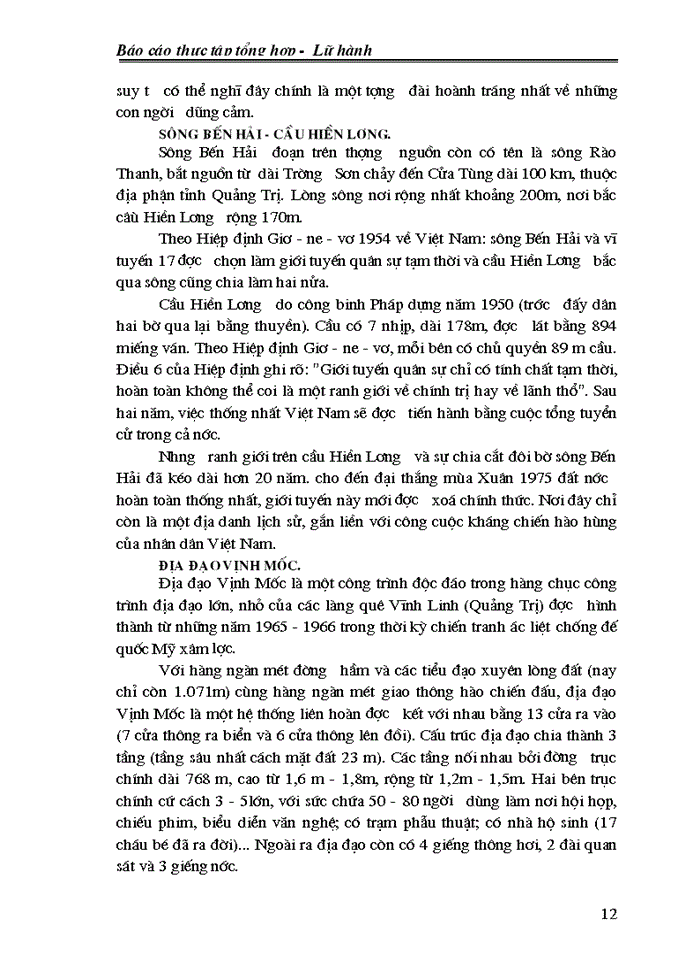 image for page Báo cáo thực tập tổng hợp -  Lữ hành