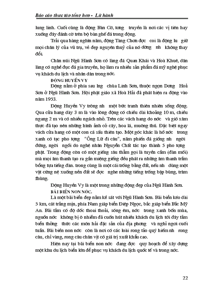 image for page Báo cáo thực tập tổng hợp -  Lữ hành