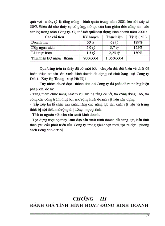 image for page Đánh giá tình hình hoạt động kinh doanh của công ty trong những năm qua
