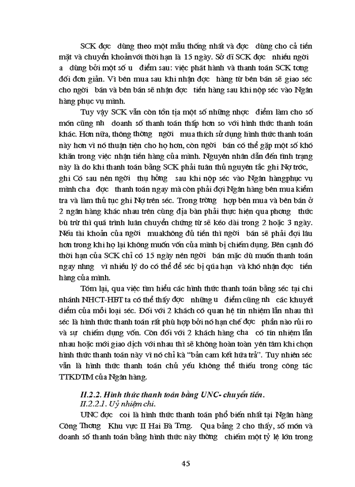 image for page Tình hình vận dụng các hình thức thanh toán tại Chi nhánh Ngân hàng Công Thương Khu vực II Hai Bà Trưng.