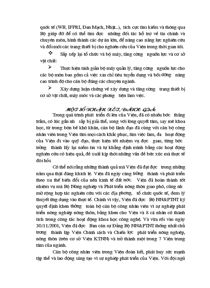 image for page Một số kết quả đạt được trong thời gian qua và phương hướng phát triển của viện trong thời gian tới