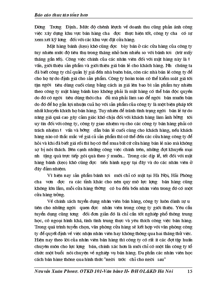 image for page Báo cáo thực tập tổng hợp về Công ty liên doanh TNHH Hải Hà - Kotobuki