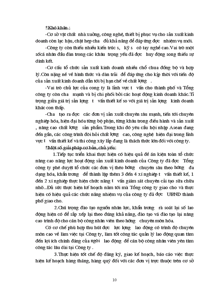 image for page Những thuận lợi, khó khăn và giải pháp cơ bản chủ yếu sẽ thực hiện để hoạt động  của công ty phát triển trong thời gian tới