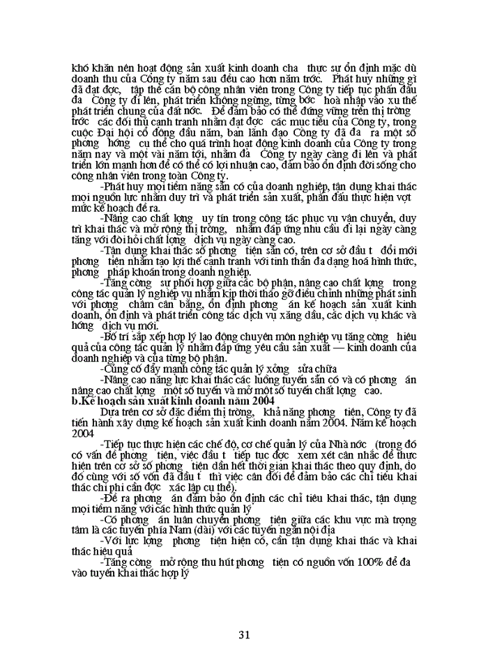 image for page Thực trạng hoạt động sản xuất kinh doanh của công ty trong những năm gần đây và phương hướng trong giai đoạn tới