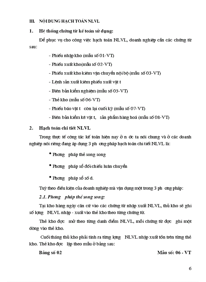 image for page Tổ chức hạch toán  nguyên liệu vật liệu với việc nâng cao hiệu quả sử dụng vốn lưu động tại Công ty TNHH phát triển mạng lưới toàn cầu Nam Dũng