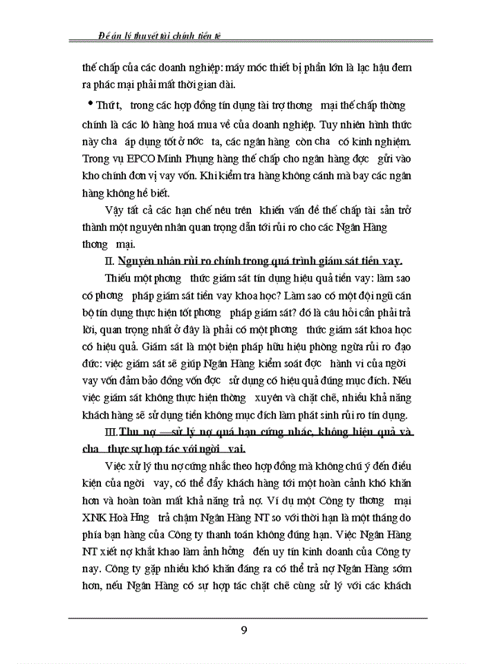 image for page Quan điểm và tính tất yếu khách quan của rủi ro trong hoạt động ngân hàng.