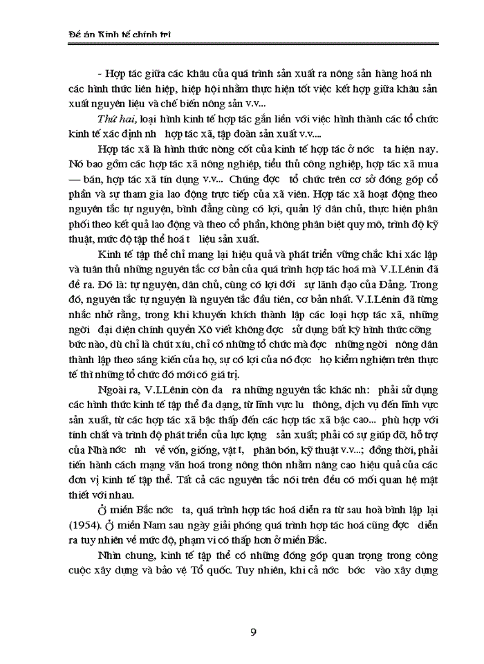 image for page Phân tích cơ cấu kinh tế nhiều thành phần ở nước ta mà Đại hội IX đã nêu và ích lợi của việc sử dụng vào việc phân tích kinh tế – xã hội trong thời kỳ lên CNXH ở Việt Nam