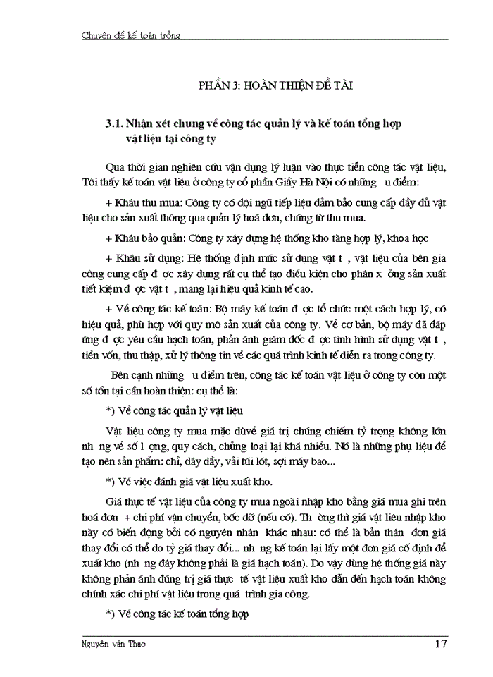 image for page Hoàn thiện công tác kế toán vật liệu