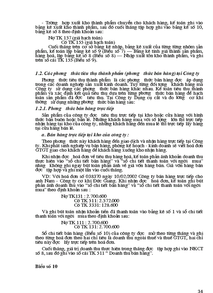 image for page Hạch toán tiêu thụ thành phẩm và xác định kết quả tiêu thụ tại Công ty dụng cụ cắt và đo lường cơ khí