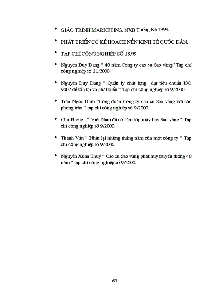 image for page Hoàn thiện quy trình công tác kế hoạch ở Công ty cao su Sao vàng