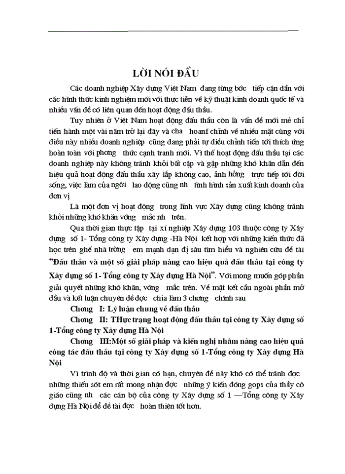 image for page Đấu thầu và một số giải pháp nâng cao hiệu quả đấu thầu tại công ty Xây dựng số 1- Tổng công ty Xây dựng Hà Nội