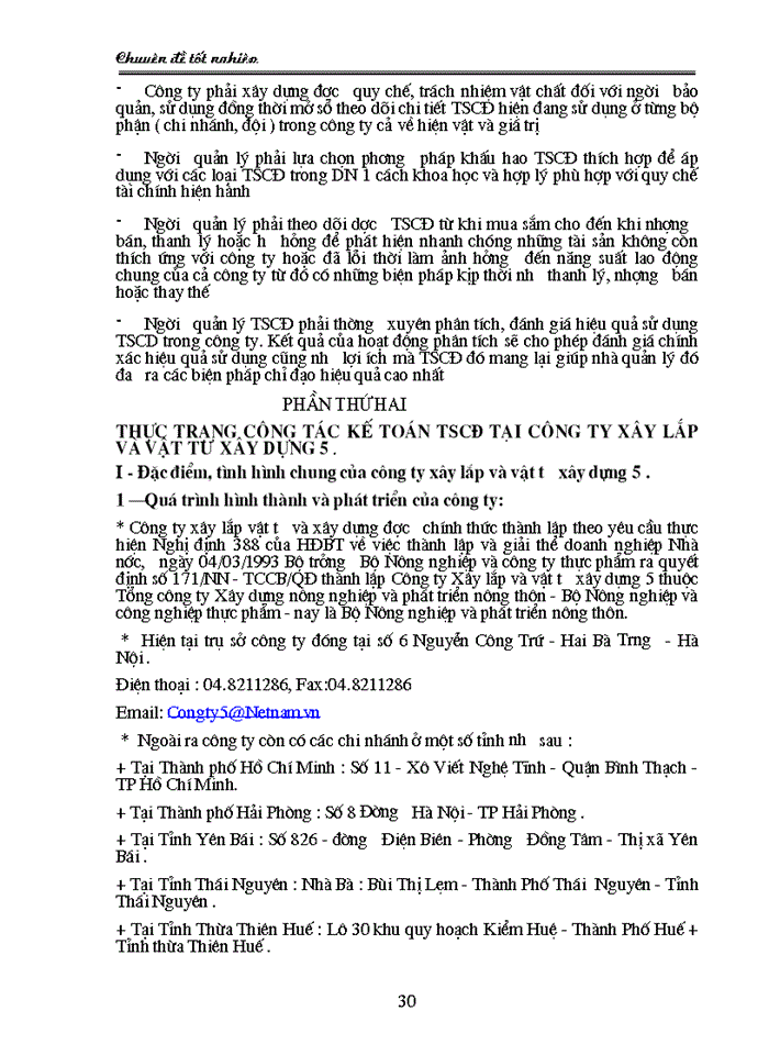 image for page Tổ chức hạch toán TSCĐ với những việc quản lý và nâng cao hiệu quả sử dụng TSCĐ tại công ty xây lắp vật tư và xây dựng 5