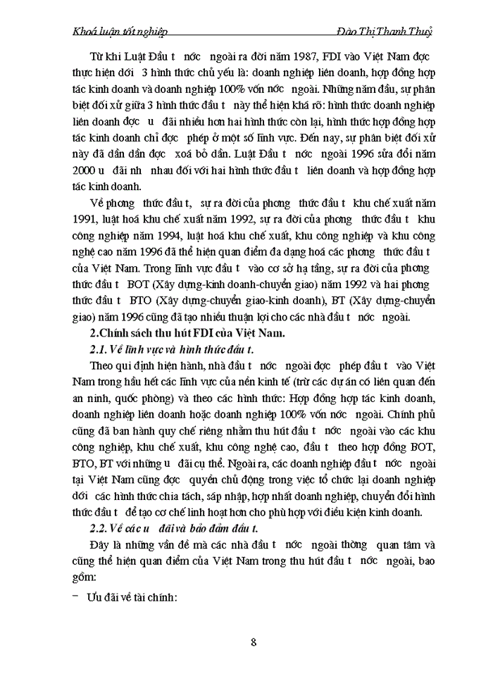 image for page Thực trạng và giải pháp thu hút đầu tư trưc tiếp nước ngoài vào ngành du lịch Việt Nam