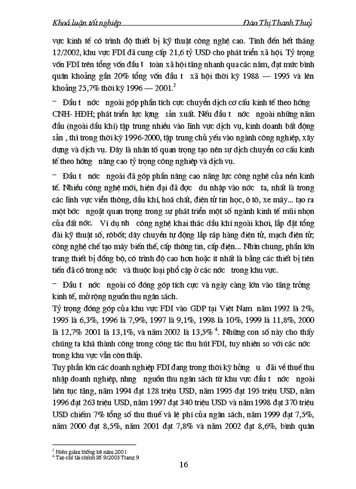 image for page Thực trạng và giải pháp thu hút đầu tư trưc tiếp nước ngoài vào ngành du lịch Việt Nam