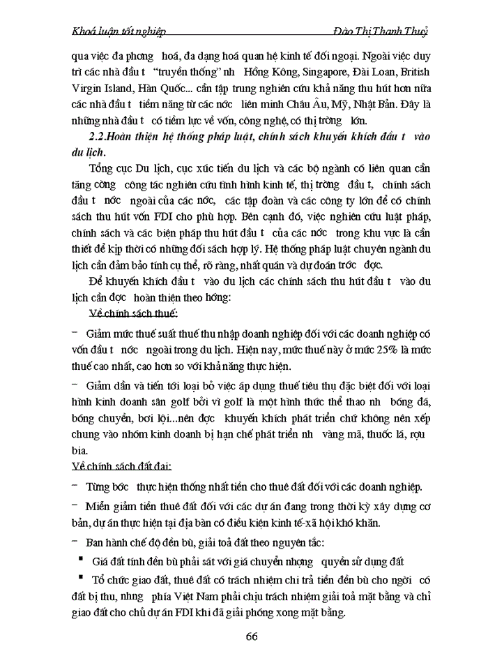 image for page Thực trạng và giải pháp thu hút đầu tư trưc tiếp nước ngoài vào ngành du lịch Việt Nam