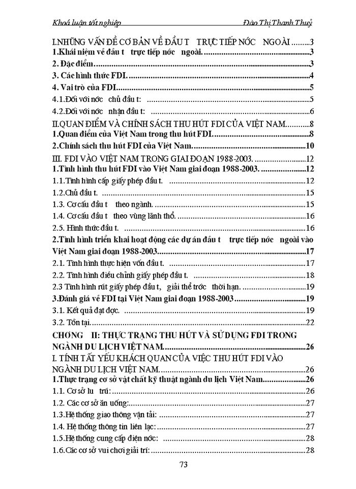 image for page Thực trạng và giải pháp thu hút đầu tư trưc tiếp nước ngoài vào ngành du lịch Việt Nam