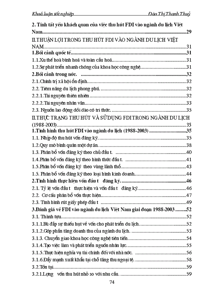 image for page Thực trạng và giải pháp thu hút đầu tư trưc tiếp nước ngoài vào ngành du lịch Việt Nam