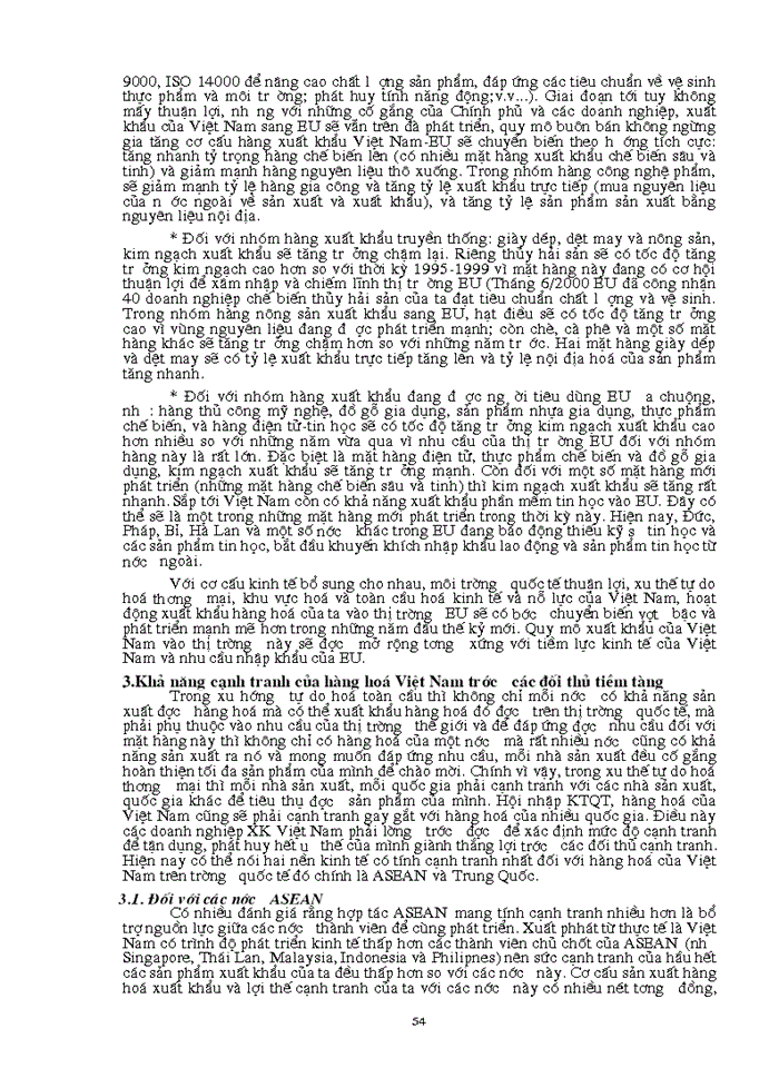 image for page Tự do hoá trong eu và khả năng thâm nhập thị trường eu của hàng hoá việt nam