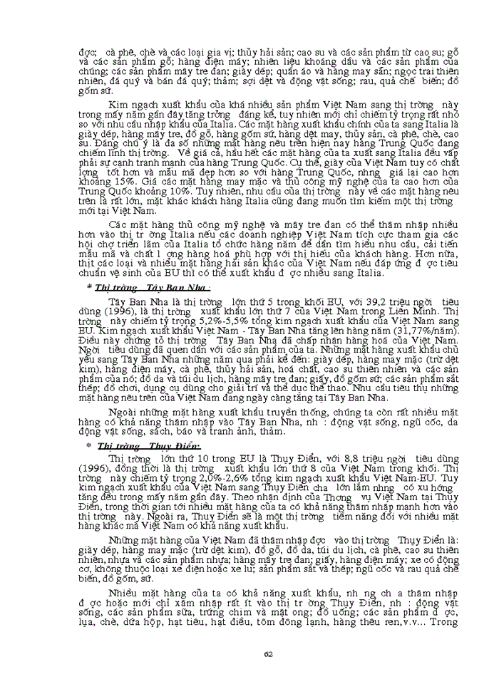 image for page Tự do hoá trong eu và khả năng thâm nhập thị trường eu của hàng hoá việt nam