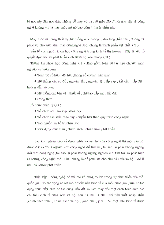 image for page Phân tích câu nói “ chuyển giao công nghệ là con giao hai lưỡi “ Lấy ví dụ ở địa phương minh hoạ .