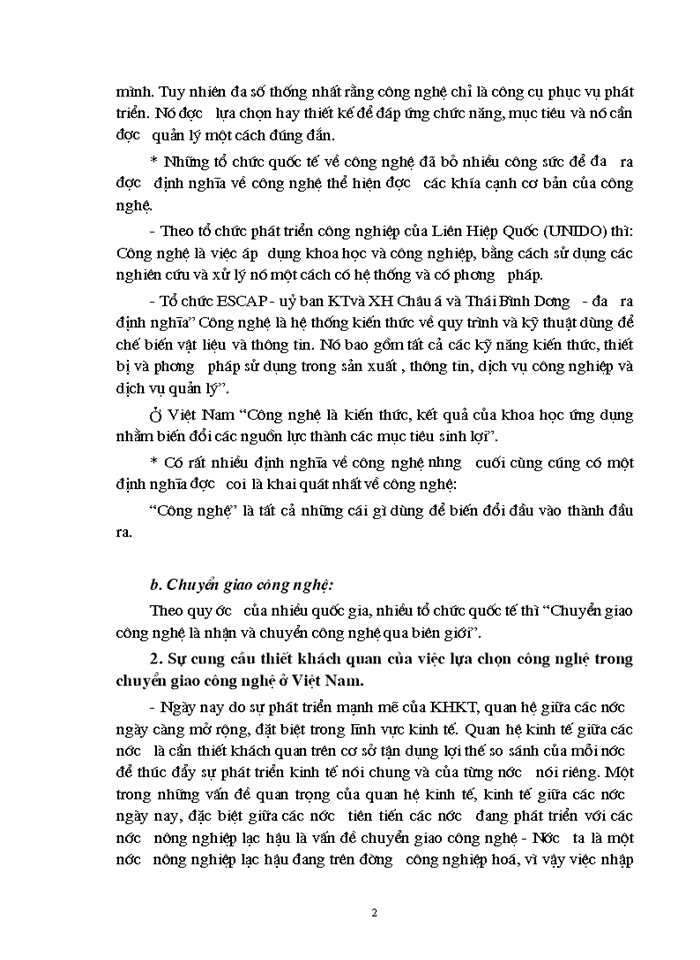 image for page Một số giải pháp và điều kiện chủ yếu nhằm lựa chọn công nghệ phù hợp khi chuyển giao công nghệ ở nước ta.
