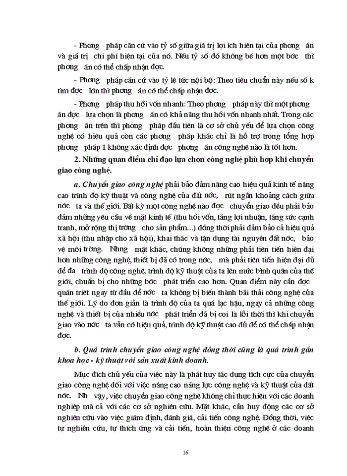 image for page Một số giải pháp và điều kiện chủ yếu nhằm lựa chọn công nghệ phù hợp khi chuyển giao công nghệ ở nước ta.