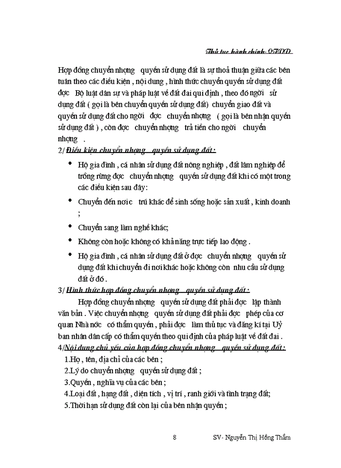 image for page Thủ tục hành chính liên quan đến vấn đề chuyển nhượng quyền sử dụng đất