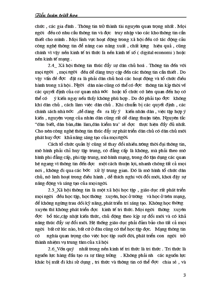 image for page Tổng quan về nền kinh tế tri thức và sự tác động của nó tới nền kinh tế Việt Nam