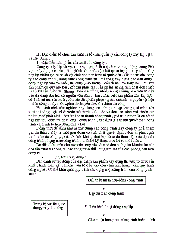 image for page Đặc điểm công tác kế toán của công ty xây lắp và vật tư  xây dựng 5 .