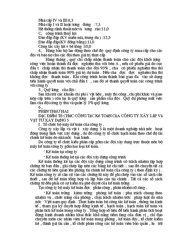 image for page Đặc điểm công tác kế toán của công ty xây lắp và vật tư  xây dựng 5 .