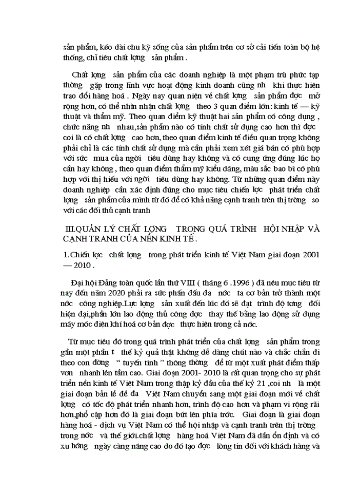 image for page Quản trị chất lượng –Nhân tố nâng cao khả năng cạnh tranh của hàng hoá Việt Nam khi tham gia AFTA-WTO