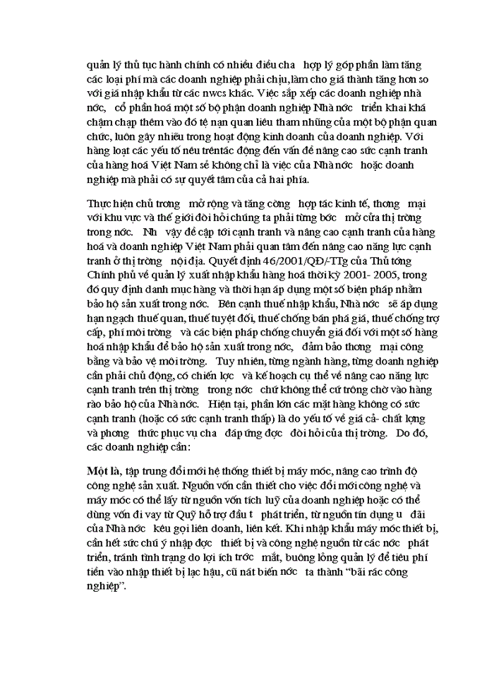 image for page Quản trị chất lượng –Nhân tố nâng cao khả năng cạnh tranh của hàng hoá Việt Nam khi tham gia AFTA-WTO